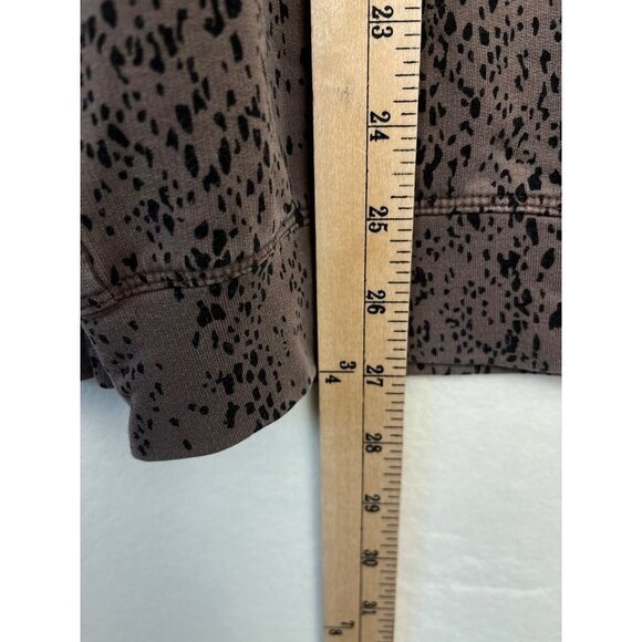 Athleta M Balance pull over crew neck brown sweatshirt size ST - Picture 5 of 8